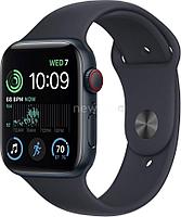 Умные часы Apple Watch SE 2 44 мм (алюминиевый корпус, полуночный/полуночный, спортивный силиконовый ремешок