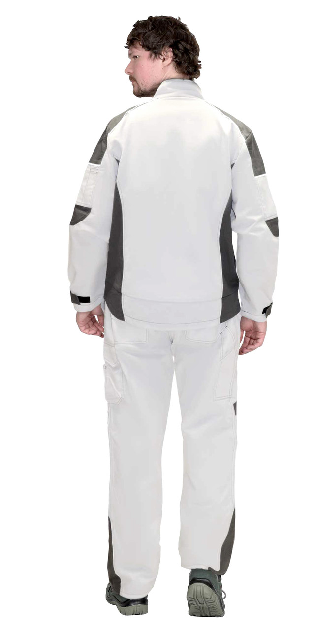 Куртка СИРИУС-ЦИТРИН белый со средне-серым - фото 2 - id-p226067468