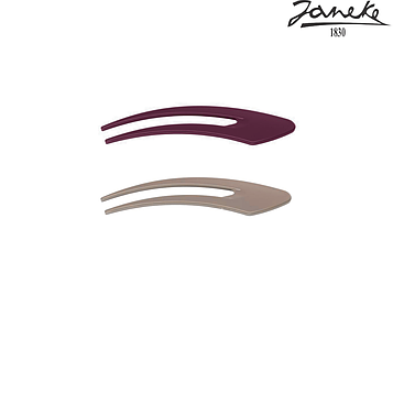 Заколка Шпилька Janeke Hair clip 2 шт Сирень и Беж 125мм