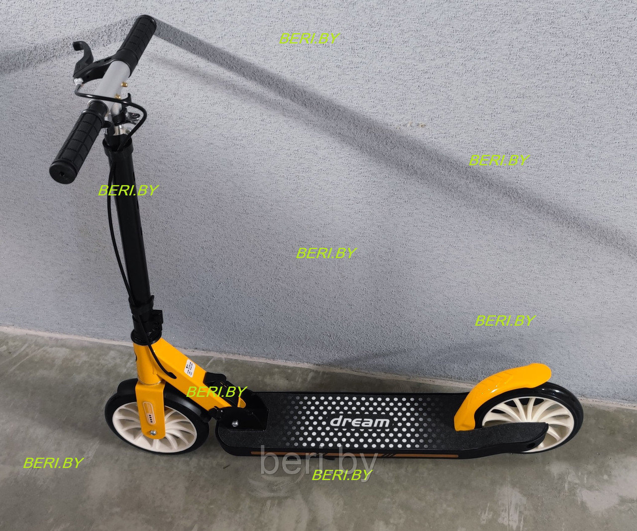 Самокат двухколёсный городской с амортизатором и ручным тормозом Scooter City, PC108A/682 - фото 2 - id-p226067480