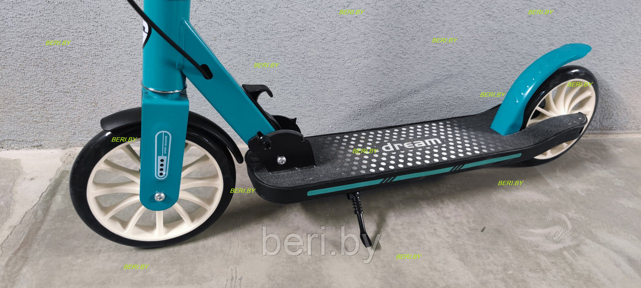 Самокат двухколёсный городской с амортизатором и ручным тормозом Scooter City, PC108A/682 - фото 3 - id-p226067482