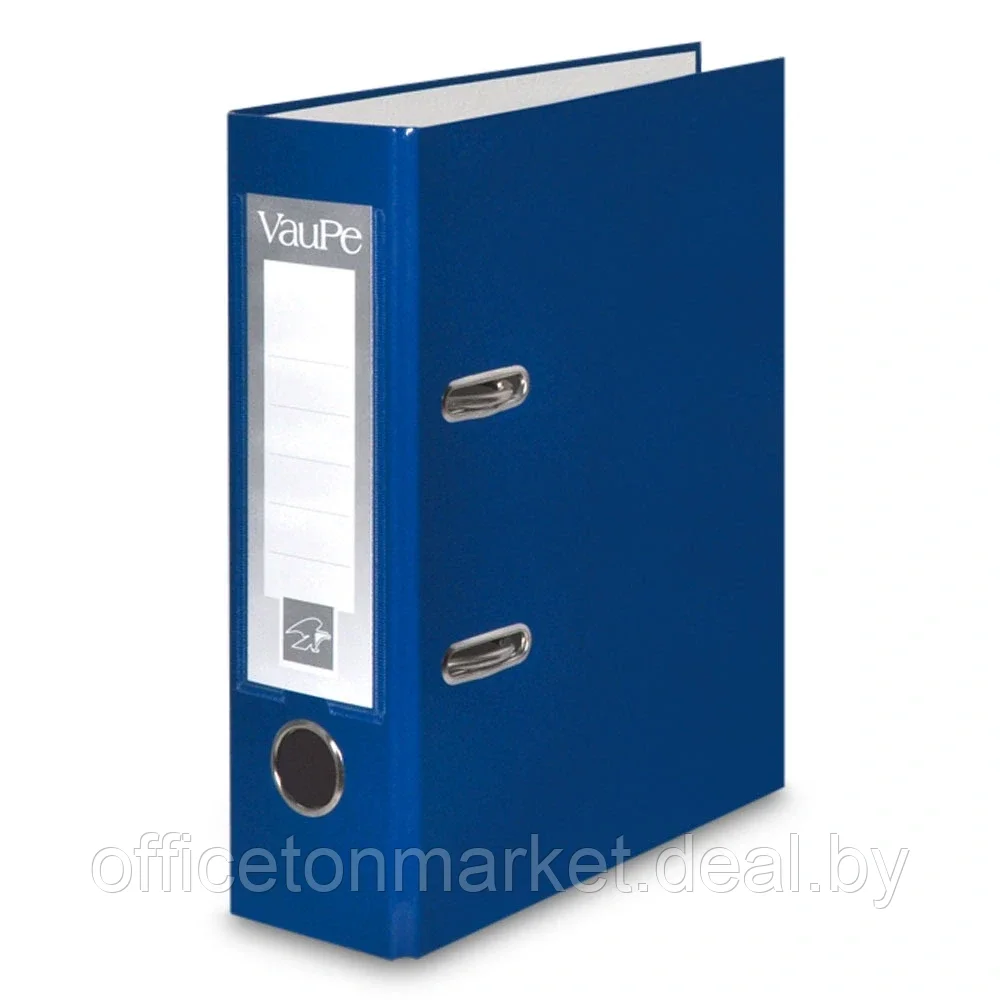 Папка-регистратор "VauPe", А5, 75 мм, ламинированный картон, синий - фото 1 - id-p226067946