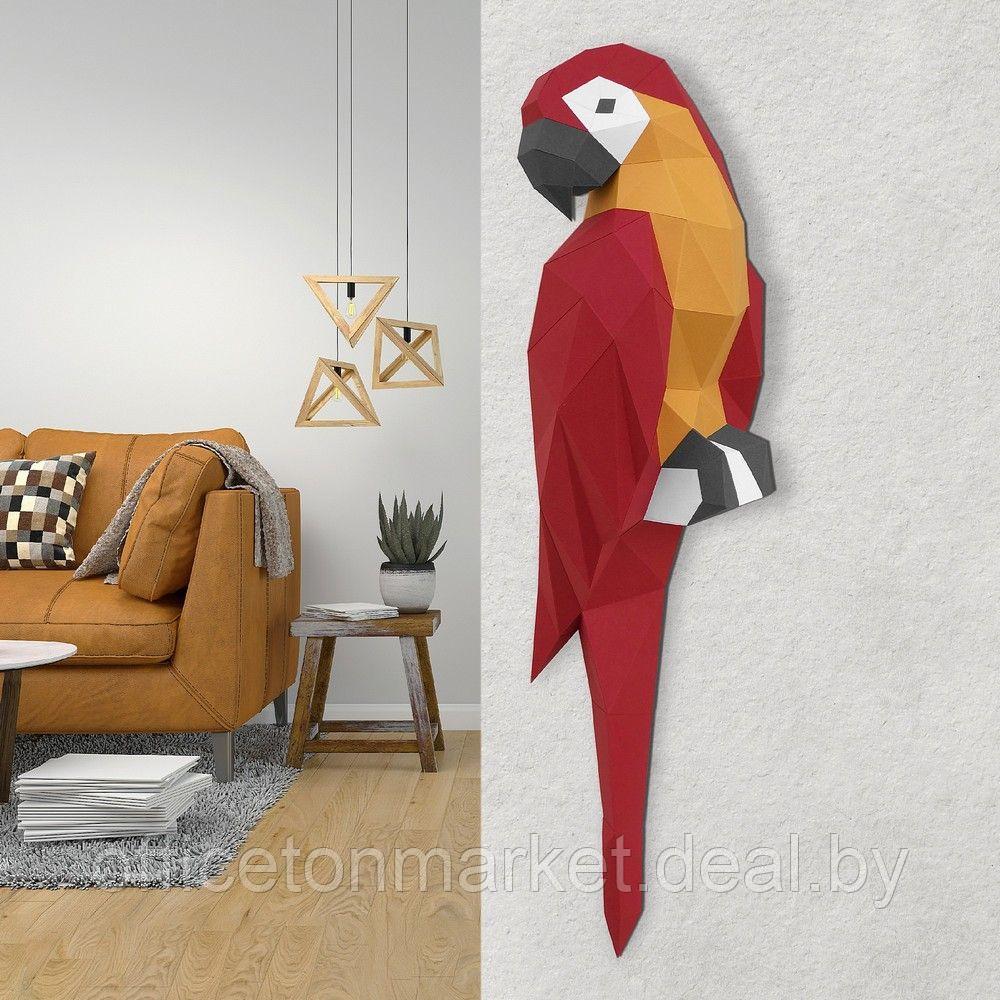 Набор для 3D моделирования "Попугай Ара", красный - фото 4 - id-p224651252