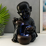 Фонтан настольный "Маленький Будда с чайником" 41х27х26 см, фото 7