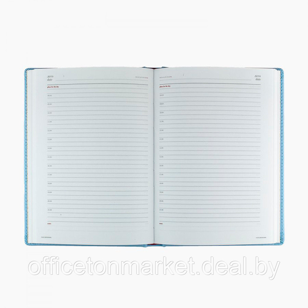 Ежедневник недатированный "Velvet", А5, 272 страницы, зефирный голубой - фото 2 - id-p225960965