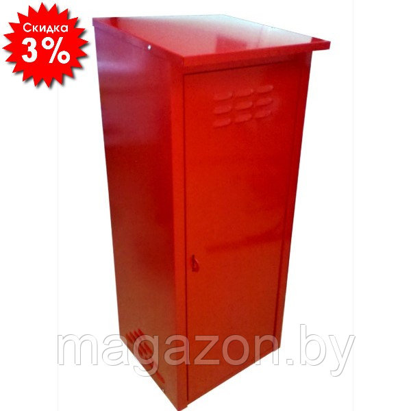 Шкаф для газового баллона, высота 1,4 м, красный - фото 1 - id-p215073346