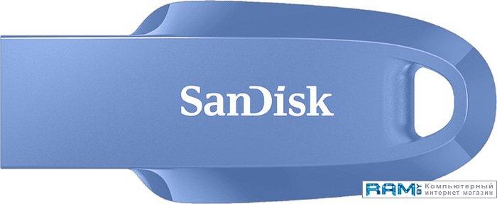 USB Flash SanDisk Ultra Curve 3.2 128GB (синий) - фото 1 - id-p226072301