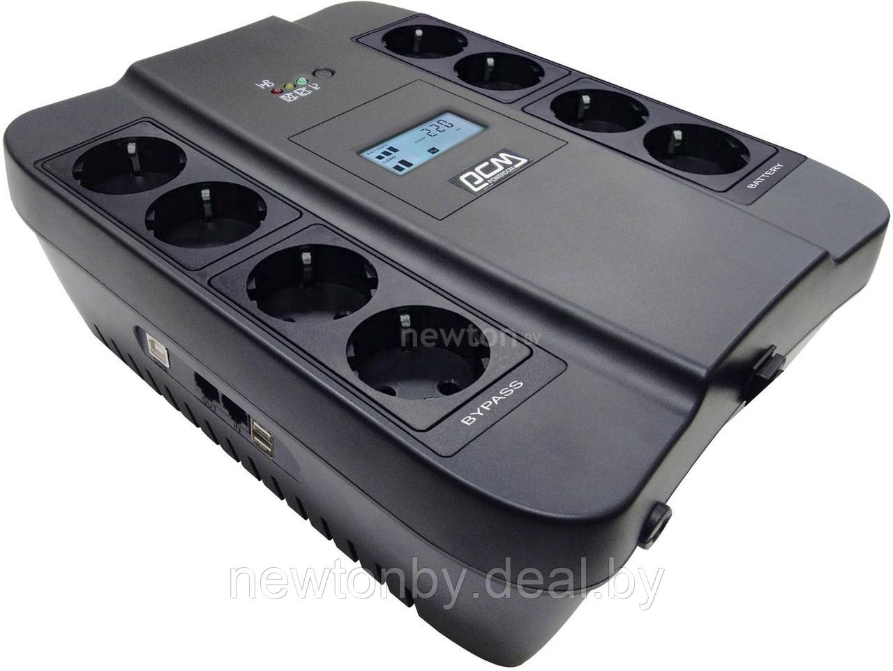 Источник бесперебойного питания Powercom Spider SPD-1100U LCD USB - фото 1 - id-p226074165