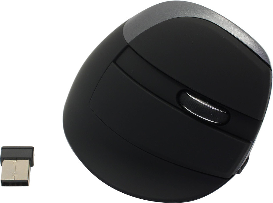 Манипулятор DELUX Wireless&Bluetooth Vertical Mouse M618Mini Jet Black (RTL) USB 6btn+Roll - фото 1 - id-p226074192