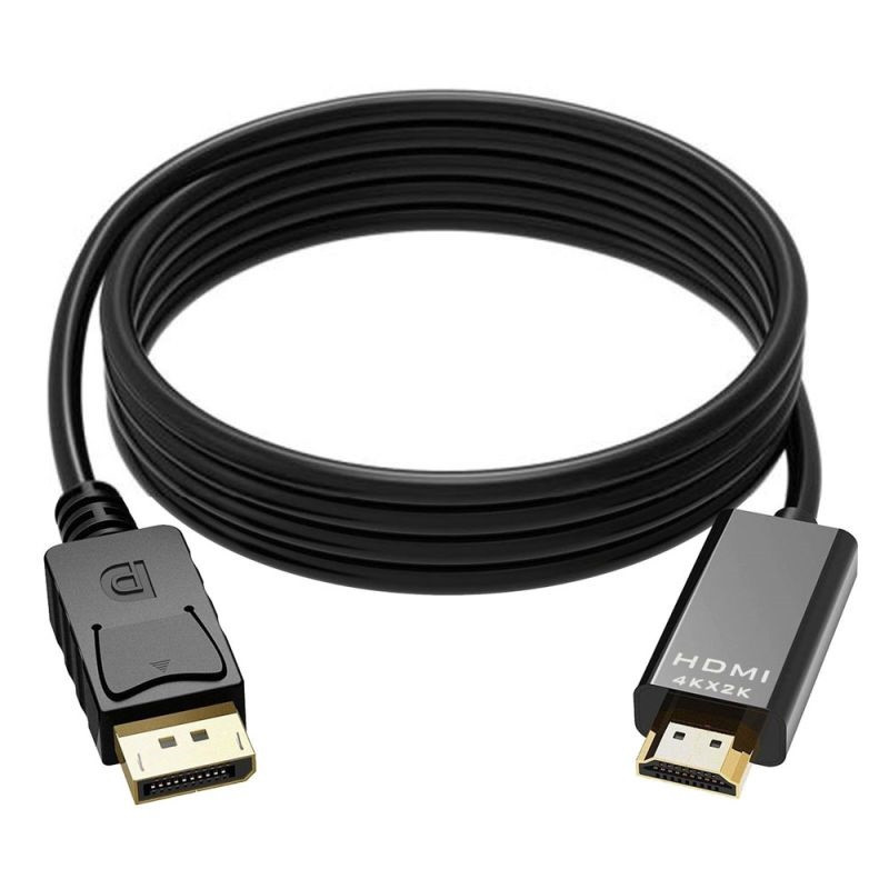 Кабель DisplayPort - HDMI, UltraHD 4K, папа-папа, 3 метра, черный 556827