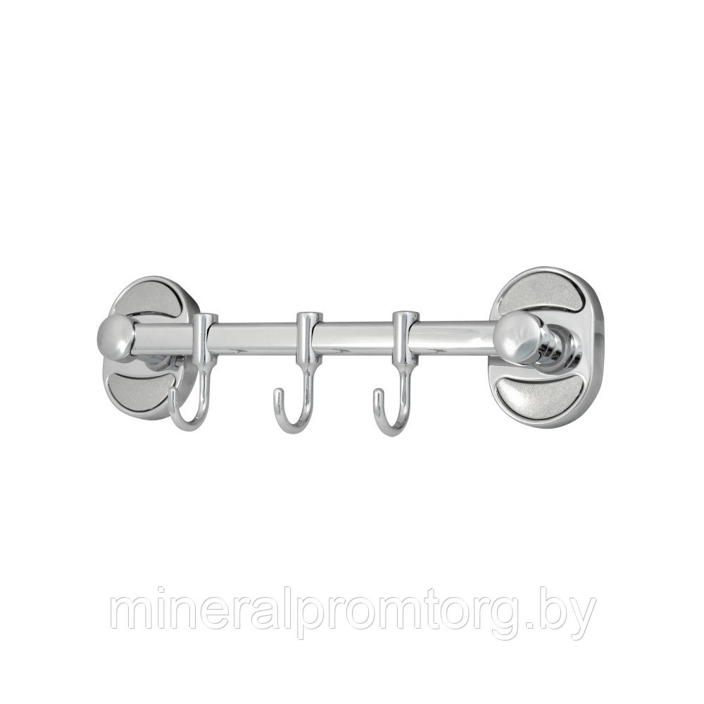 Настенный кронштейн для одежды Solinne 16213, хром (3 крючка), фото 1