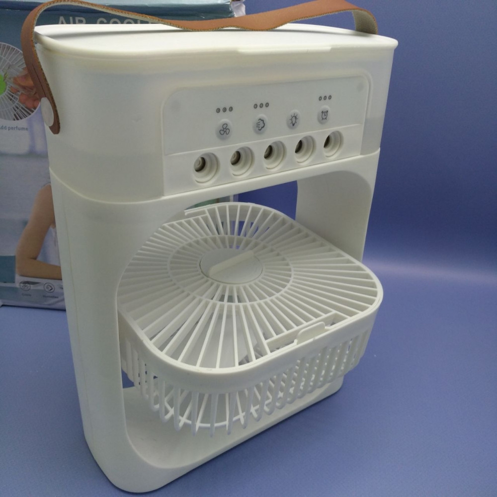 Охладитель - увлажнитель воздуха 3в1 Air Cooler Fan / Кондиционер - вентилятор мини, 7 цветов подсветки, USB - фото 8 - id-p226075090