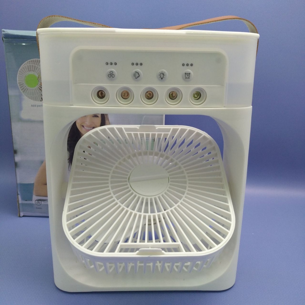 Охладитель - увлажнитель воздуха 3в1 Air Cooler Fan / Кондиционер - вентилятор мини, 7 цветов подсветки, USB - фото 9 - id-p226075090