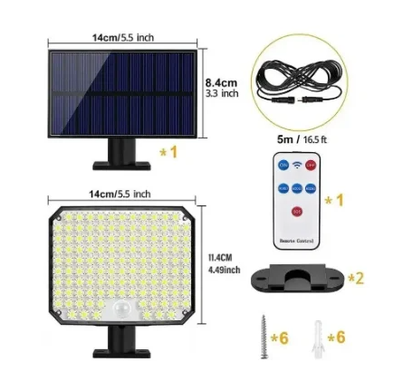 Светодиодный светильник Led Solar Sensor Light с влагозащищенным корпусом на солнечной батарее - фото 2 - id-p226075378