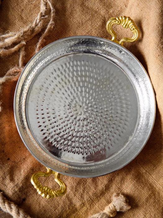 Медная сковорода турецкая 20 см без антипригарного покрытия жаровня для варки кофе на песке - фото 3 - id-p226075530