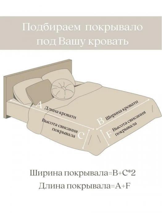 Покрывало на кровать с юбкой рюшами кружевом 200х220 евро макси стеганое двустороннее льняное тканевое серое - фото 10 - id-p226075544