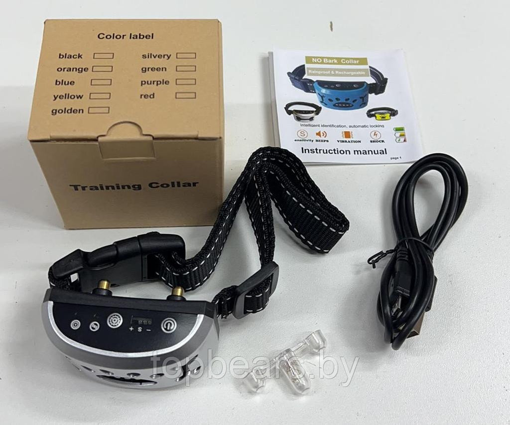 Электронный ошейник для собак Антилай USB (без тока, 7 уровней чувствительности, 3 режима воздействия) / Без - фото 6 - id-p209905523