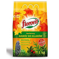 Удобрение Florovit для хвойных растений осеннее, пакет 1кг Florovit удобрение для хвойных