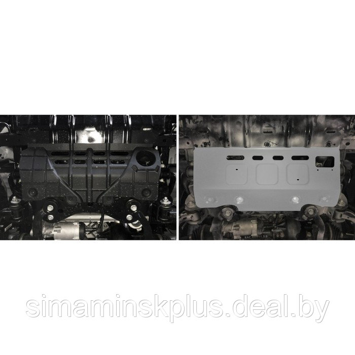 Защита переднего стабилизатора Rival для Changan Hunter Plus 2023-н.в., алюминий 3 мм, с крепежом, - фото 3 - id-p226077464