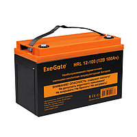 Аккумуляторная батарея ExeGate HRL 12-100 (12V 100Ah, под болт М6) EX285656RUS