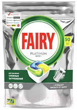 Капсулы для посудомоечных машин Fairy Platinum All in One Лимон