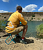 Стул складной туристический Camping chair для отдыха на природе, рыбалки (22х24х28см), фото 9