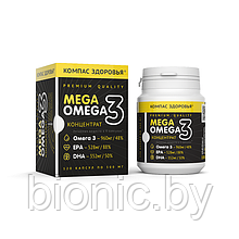 БАД к пище Рыбий жир концентрированный MEGA OMEGA 3, 60 г