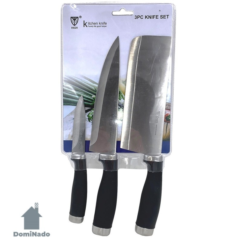 Набор ножей кухонных 3шт. из коррозионно-стойкой стали Арт.21-79 - фото 1 - id-p226081337