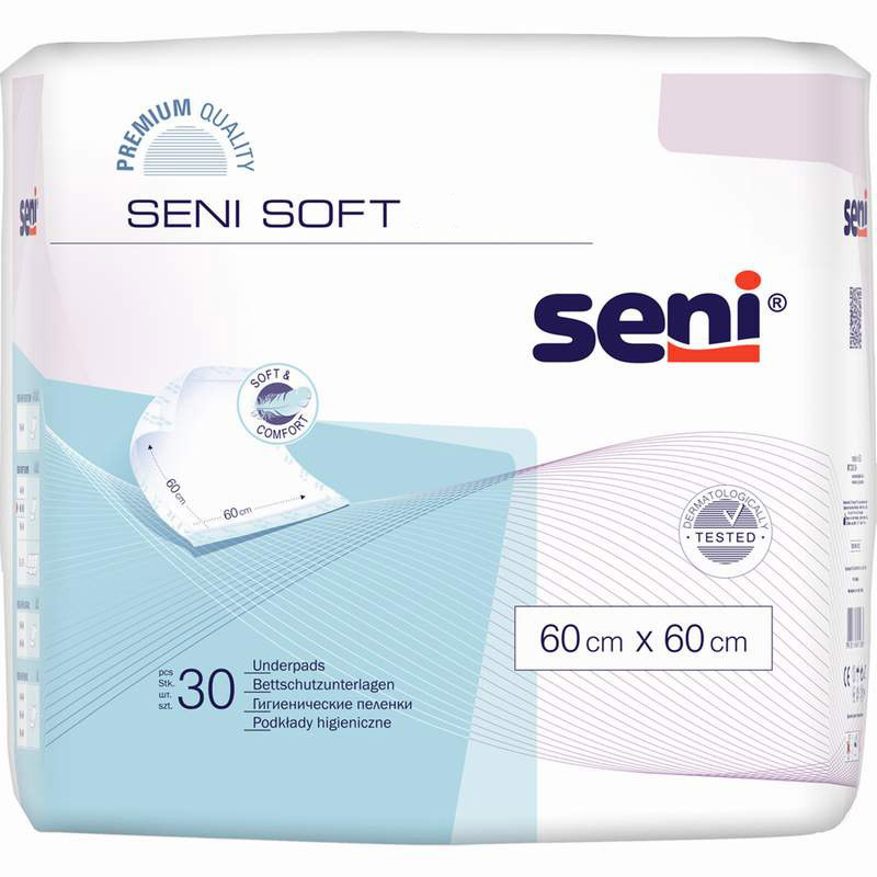 Впитывающие пеленки (простыни) Seni Soft, 60х60 см, 30 шт. - фото 1 - id-p226081447