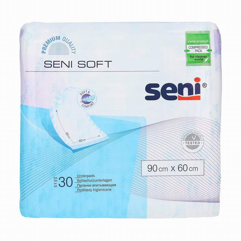Впитывающие пеленки (простыни) Seni Soft, 90х60 см, 30 шт. - фото 1 - id-p226081449