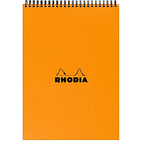 Блокнот "Rhodia", A4, 80 листов, клетка, оранжевый