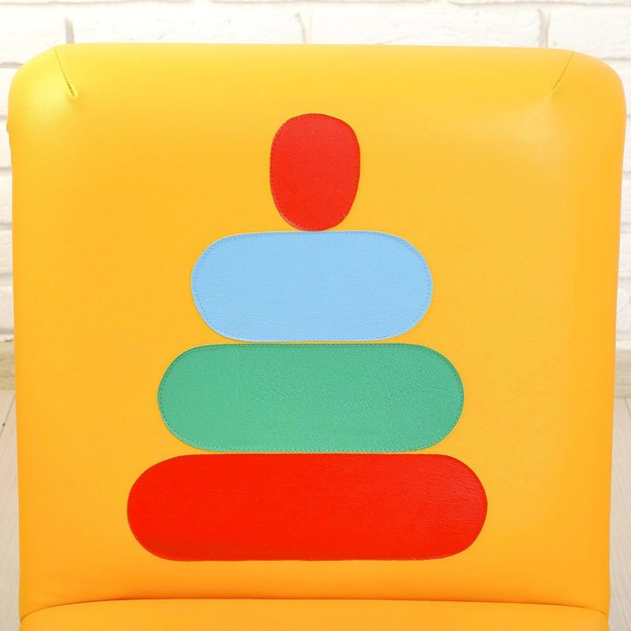 Комплект мягкой мебели «Мечта», цвет сине-жёлтый, с пирамидками - фото 4 - id-p226088046