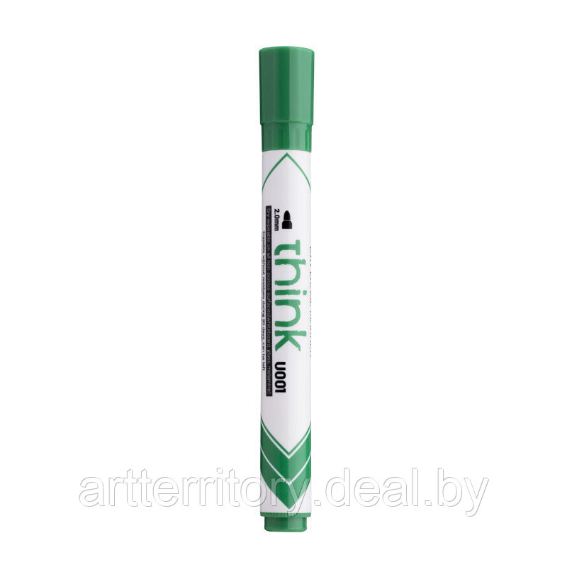 Маркер для доски Think 2,0мм зеленый, пулевидный наконечник - фото 1 - id-p226081799