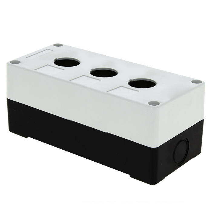 Корпус КП103 пластиковый 3 кнопки белый EKF PROxima - фото 1 - id-p226088354