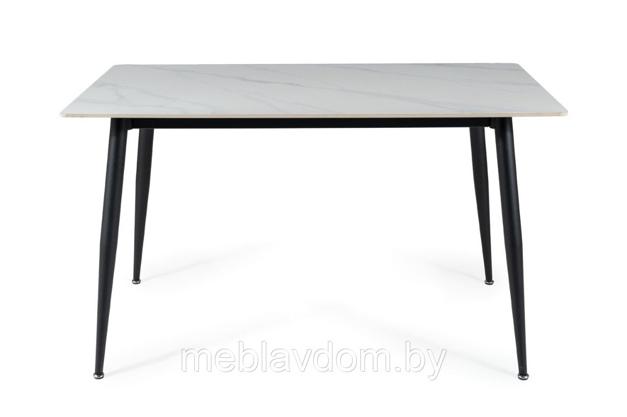 Стол обеденный SIGNAL RION белый/черный, 160/90 (Керамика) - фото 3 - id-p178805315