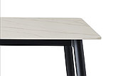 Стол обеденный SIGNAL RION белый/черный, 160/90 (Керамика), фото 6