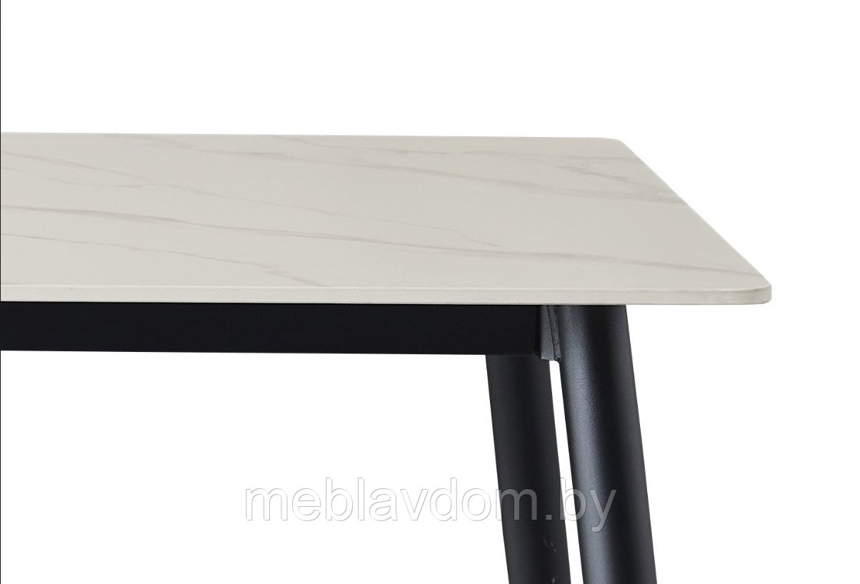 Стол обеденный SIGNAL RION белый/черный, 160/90 (Керамика) - фото 6 - id-p178805315