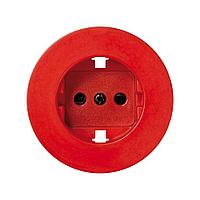88041-67 Накладка со шторками для розетки с заземлением Schuko 2Р+Е красного цвета