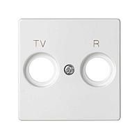 82053-30 Накладка для розетки R-TV+SAT с пиктограммой "TV R" белого цвета