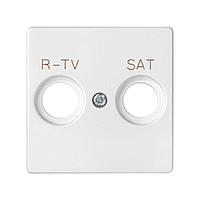 82097-30 Накладка для розетки R-TV+SAT с пиктограммой "R-TV SAT" белого цвета