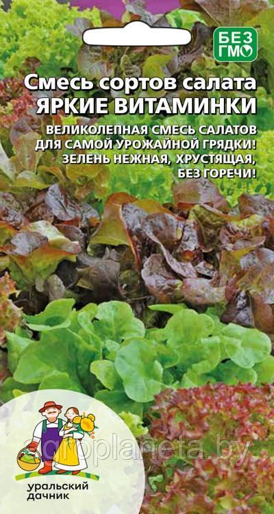 Салат смесь сортов ЯРКИЕ ВИТАМИНКИ, 0.25 г