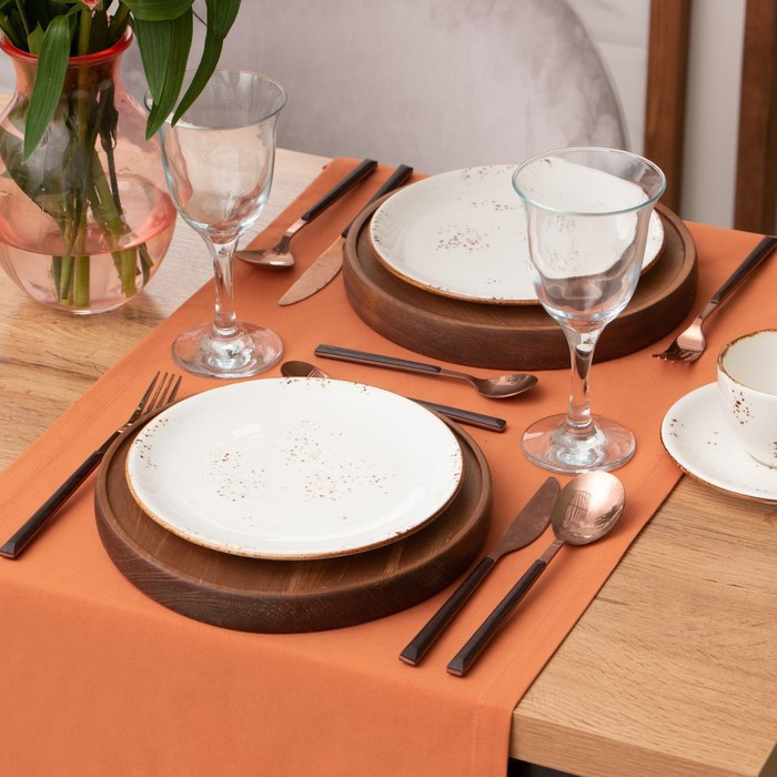 Дорожка на стол Этель Kitchen 40х150 см, цвет оранжевый, 100% хлопок, саржа 220 г/м2 - фото 3 - id-p226093765