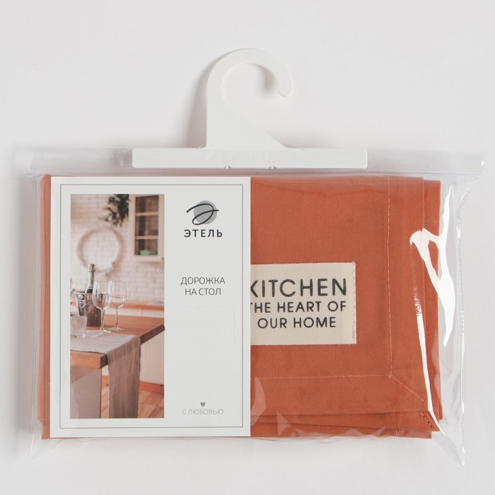 Дорожка на стол Этель Kitchen 40х150 см, цвет оранжевый, 100% хлопок, саржа 220 г/м2 - фото 7 - id-p226093765