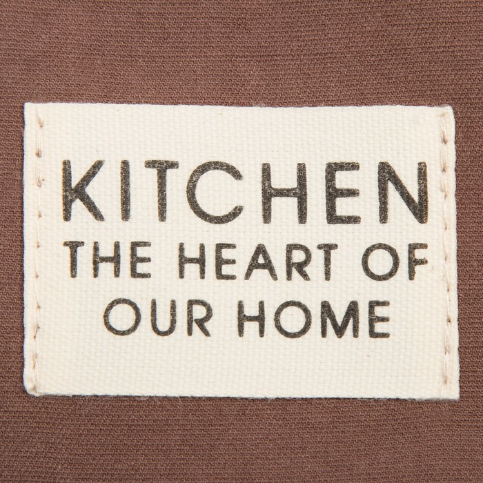 Набор кухонный Этель Kitchen, цвет. коричневый, варежка-прихватка 18х29 см, прихватка 19х19 см - фото 5 - id-p226093767