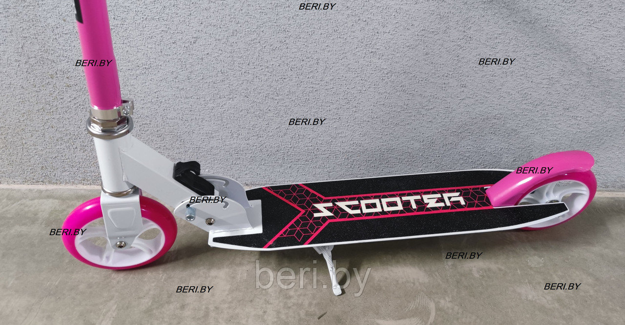 Подростковый самокат Scooter, двухколесный, до 80 кг Разные расцветки 2022/2021 - фото 2 - id-p226093829