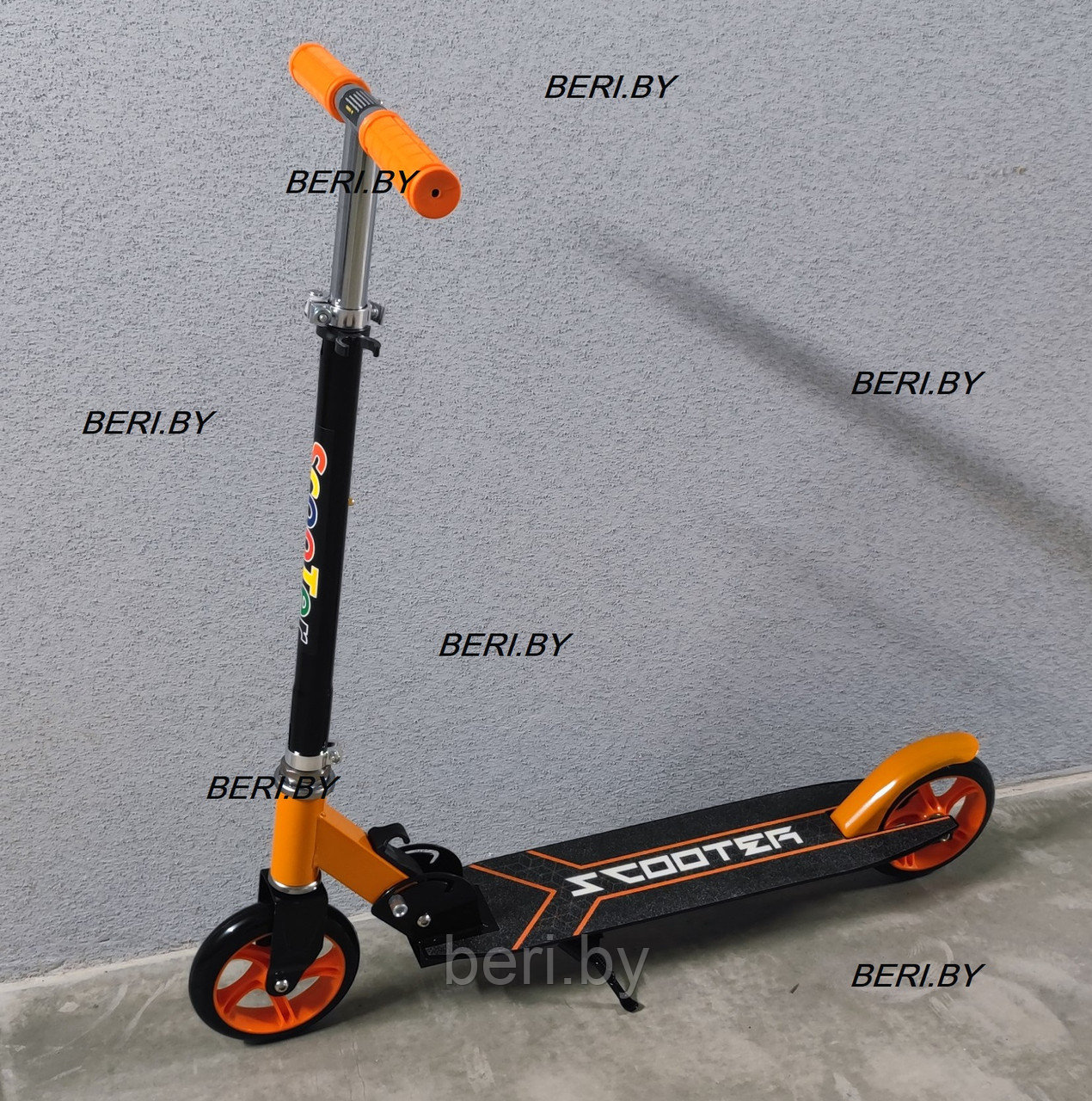 Подростковый самокат Scooter, двухколесный, до 80 кг Разные расцветки 2022/2021 - фото 1 - id-p226093832