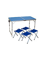 Мебель кемпинговая (комплект) Mifine AE-1 (стол складной + 4 стула без спинки)