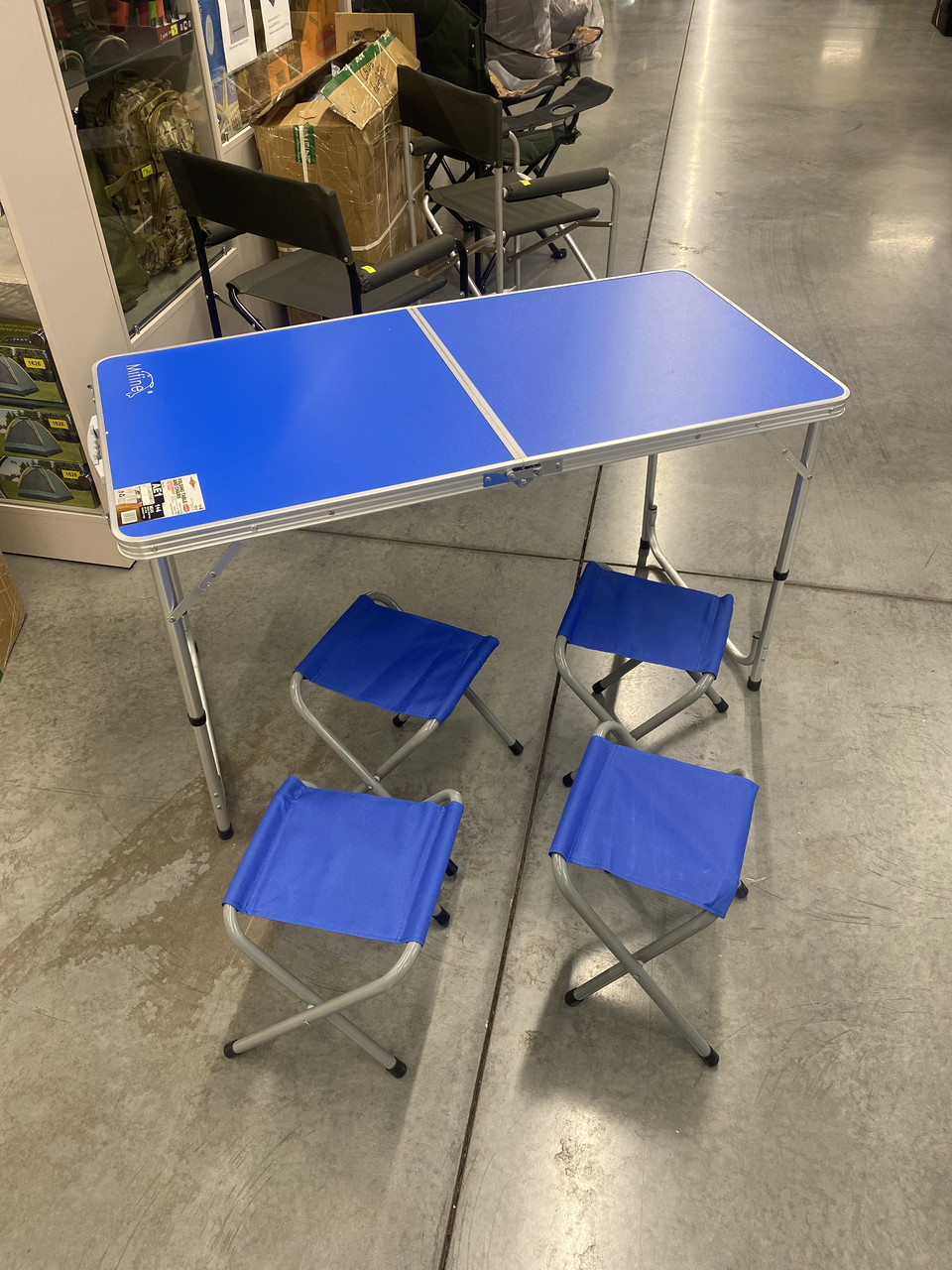 Мебель кемпинговая (комплект) Mifine AE-1 (стол складной + 4 стула без спинки) - фото 2 - id-p226115086
