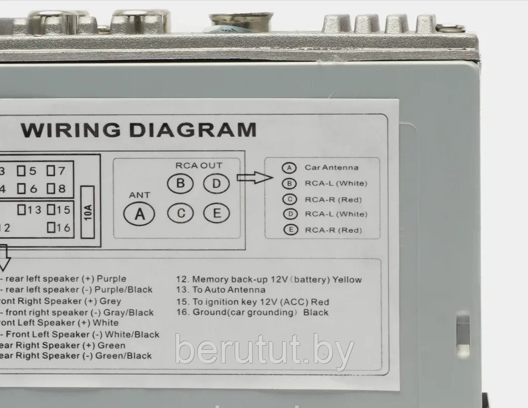 Магнитола в машину 1 din Bluetooth с пультом ДУ PIONEER DEH-266 - фото 6 - id-p226115084