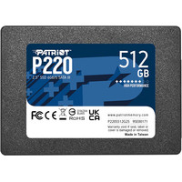 SSD Patriot P220 512GB P220S512G25 - фото 1 - id-p226117232